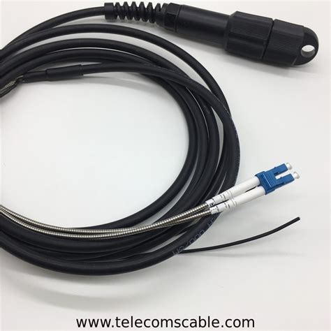 Single Mode Fiber Optic Patch Cord Pdlc Lcupc Duplex Armored Fiber