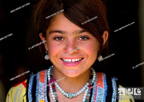 Afghanistan Badakhshan Province Wuzed Smiling Afghan Girl In