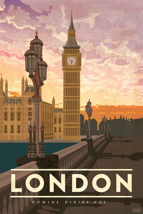 London Travel Poster England Travel Poster London Travel Poster