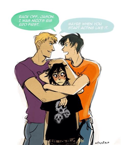 Percy And Jason Fighting For Him Aisbkahdjs3