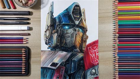Drawing Optimus Prime Transformers Rise Of The Beasts Fame Art