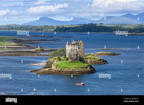 Castle Stalker In Loch Laich Scotland Great Britain Stock Photo Alamy