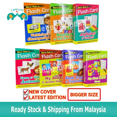 Early Learning Flash Cards Kad Imbasan Budak Kids Education Cards Kad