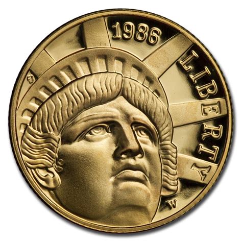 Buy 1986 W Gold Statue Of Liberty Proof Commem Coin Apmex