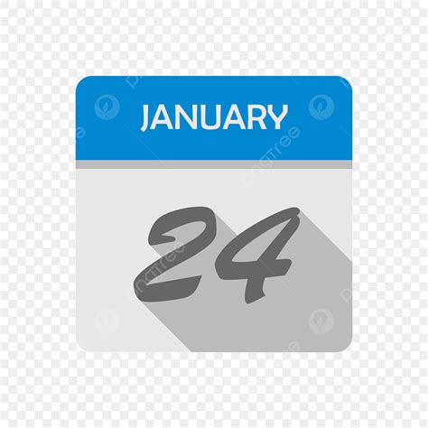 January Calendar Vector Hd Images 24th January Calendar Date Calendar