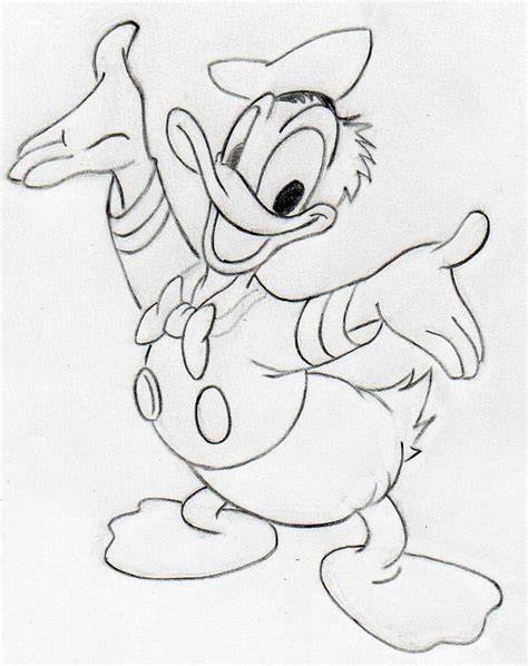 How To Draw Donald Duck Step By Step Disney Character