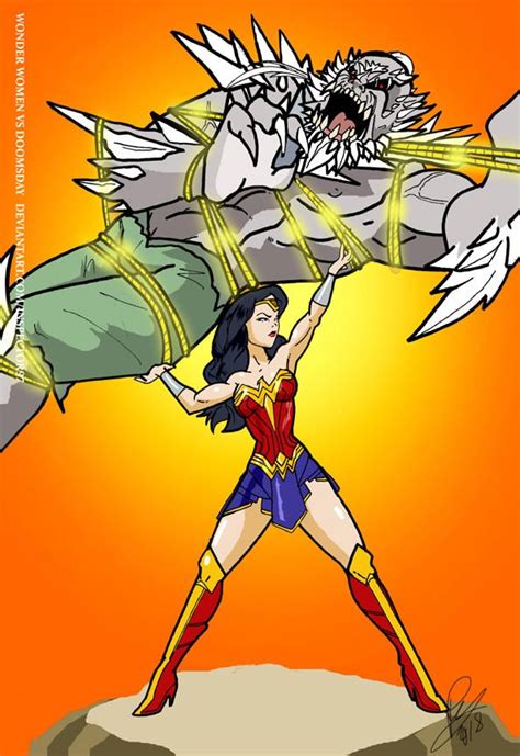 Wonder Woman Vs Doomsday By Inspector97 On Deviantart