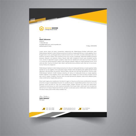 Create your own letterhead quickly and easily with our editable letterhead templates that include logos and artwork. Creative letterhead design template | Premium Vector