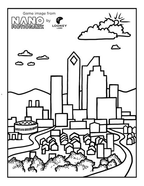 Skyline Coloring Pages