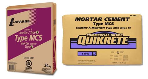 Simply follow the 1 can to 1 bag for every batch for total color uniformity every time. Quikrete MCS Cement Mortar Type S 34kg | The Home Depot Canada
