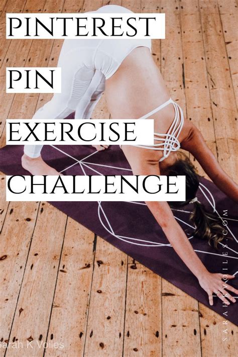 Get Fit With Pinterest Pins 30 Day Exercise Challenge — Sarah K