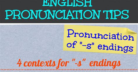 My English Blackboard English Pronunciation Tips Pronunciation Of S