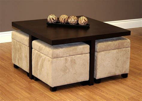 Typically the coffee table comes with functions for your decoration. Coffee Table With Stools Underneath | Coffee table with ...