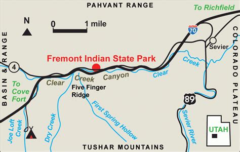 Geosights Fremont Indian State Park Sevier County Utah Utah