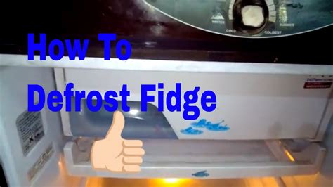 How To Defrost A Fridge Using Defrost Button