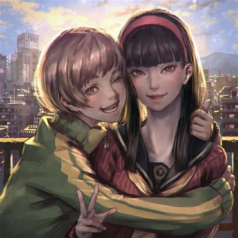 Chie And Yukiko Art By Kaburagiy Rpersona