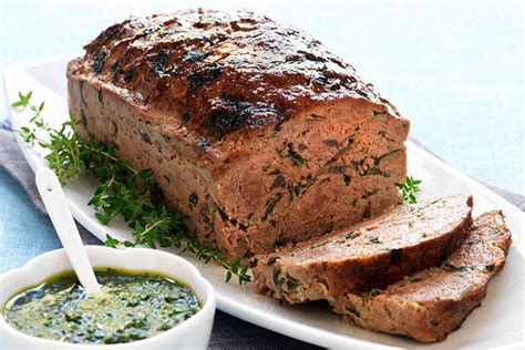 How to make meat loaf with home made seasoning mix. Meatloaf with Herb Sauce - My Food and Family