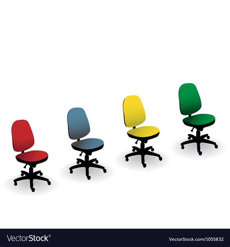 Office Chairs Royalty Free Vector Image Vectorstock
