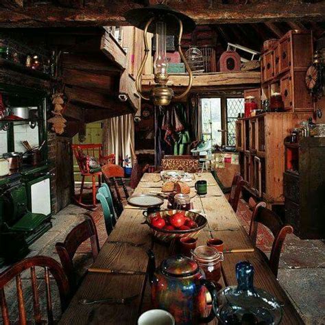 The Burrow Weasleys House Kitchen Harry Potter Film Harry Potter