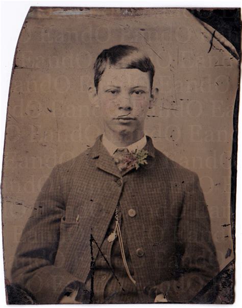 Rare Antique Tintype Portrait Of A Young Man 19th Century Etsy New