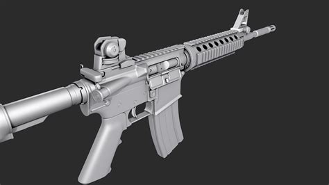 M4 Custom Tactical Assault Rifle — Polycount