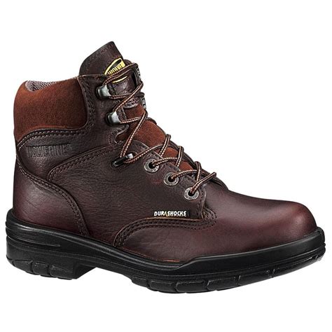 Womens Wolverine Durashocks 6 Steel Toe Eh Work Boots Brown