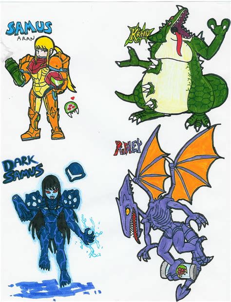 Metroid Characters By Hyliaman On Deviantart