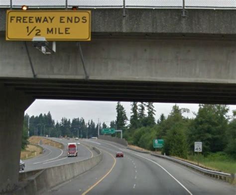Speed Limit Changes And Freeway Ends 12 Mile Sign