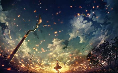 Find sad anime wallpapers hd for iphone. 24+ Anime Sunset Phone Wallpaper - Orochi Wallpaper