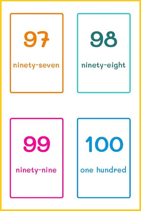 7 Best Printable Number Flash Cards 1 100 Pdf For Fre