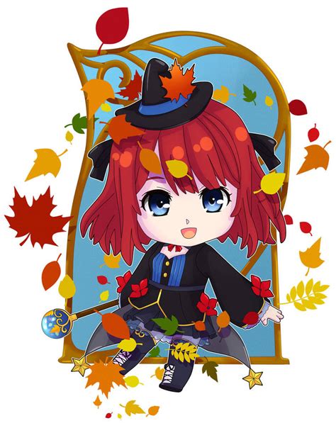 Chibi Autumn Witch By Maggella On Deviantart