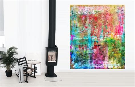 Rainbow Wall 100x140abstract Abstract Art The Ideal