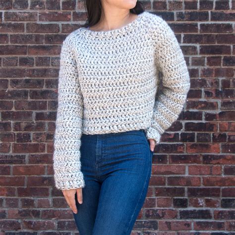 Easy Chunky Crochet Sweater Free Pattern Video Tutorial For The My