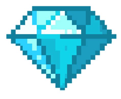 Diamond Minecraft Minecraft Diamond Pixel Art Transparent Png My XXX