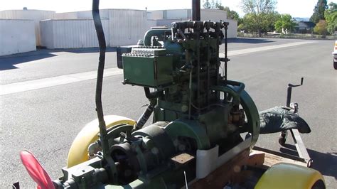 1920s Hicks Antique Marine Gas Engine 2 Cylinder Make And Break For