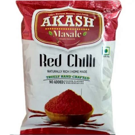 Gm Red Chili Powder Packets At Rs Kg In Rajandgaon Id