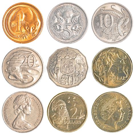 Monete Di Circolazione Dellaustralia Immagine Stock Immagine Di