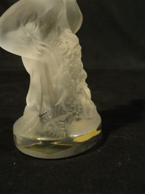 Lalique Crystal Le Faune Figurine Dancing Nude Lovers Pan Faun