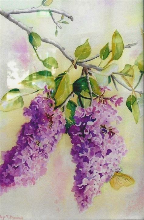Watercolour Lilac Watercolor Art Watercolor Painting