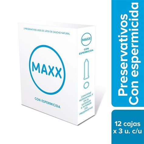 Maxx Preservativos Espermicida 12 Cajas De 3 Unidades Cu Maxx