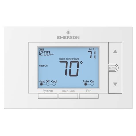 Emerson 7 Day Programmable Thermostat Compatible With Hot Water Heat