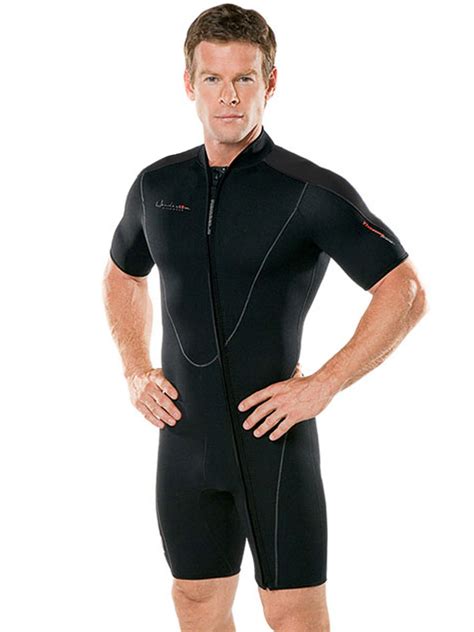 Henderson Thermoprene Mens Big And Tall Front Zipper 3mm Shorty Wetsuit