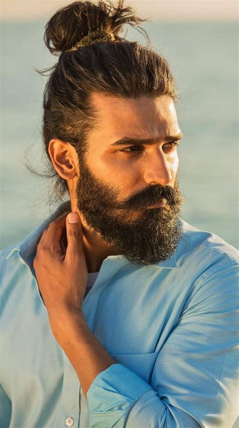 Men with long hair have a range of cool hairstyles to choose from. The High Ponytail - The Strong & Sexy Hairstyle | Men's ...
