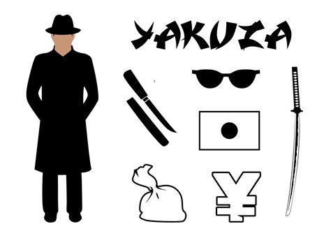 Vector Set Yakuza Symbols Associated Japan 120450 Vector Art At Vecteezy