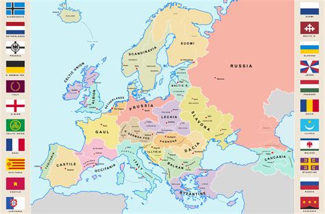 Map Of Europe In The Disney Universe Imaginarymaps