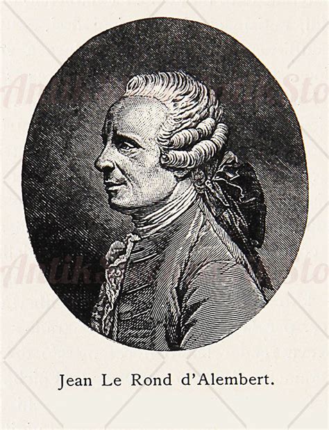 Portrait Of Jean Baptiste Le Rond D Alembert Antikstock