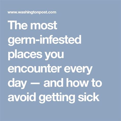 The Most Germ Infested Places You Encounter Every Day — And How To Avoid Getting Sick Sick
