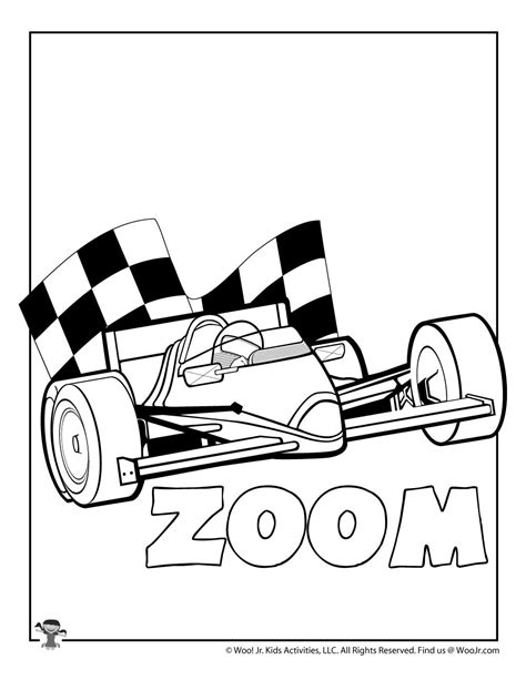 Z is for Zoom Coloring Page | Woo! Jr. Kids Activities : Children's