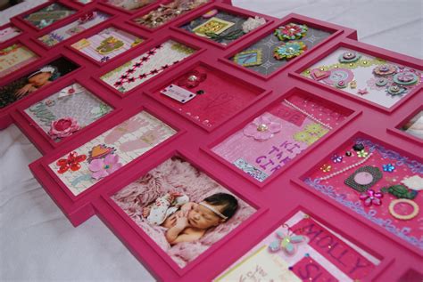 150+ wedding scrapbook page titles; Framed Scrapbook Collage - A Baby Shower Craft - Canary ...