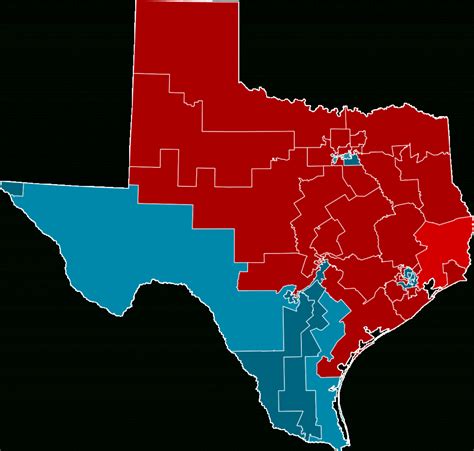 Texas State Representatives Map Printable Maps
